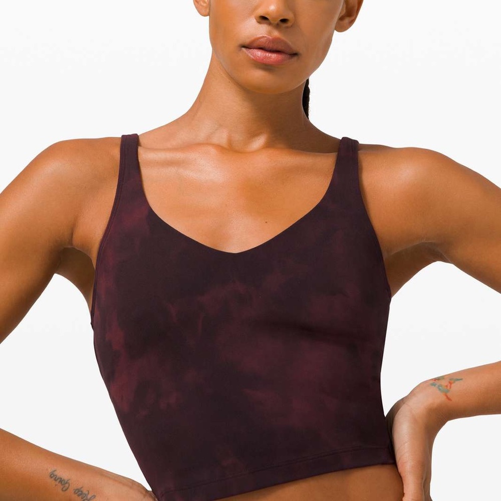 NWOT Lululemon Align Tank  Diamond Dye Cassis Black Size 6
